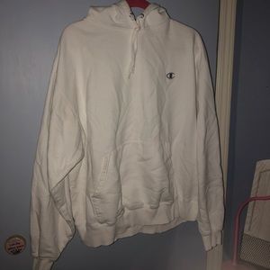 White champion hoodie